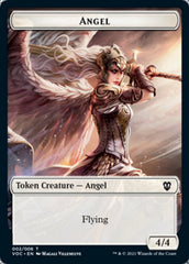 Angel // Clue Double-sided Token [Innistrad: Crimson Vow Commander Tokens] | Exor Games Dartmouth