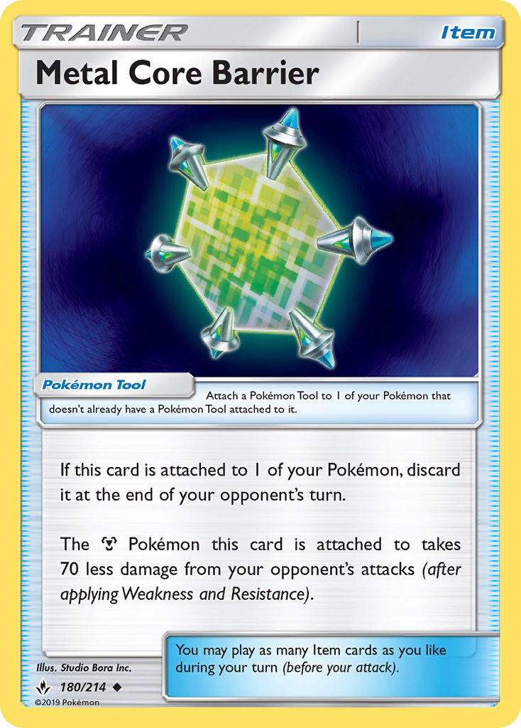 Metal Core Barrier (180/214) [Sun & Moon: Unbroken Bonds] | Exor Games Dartmouth