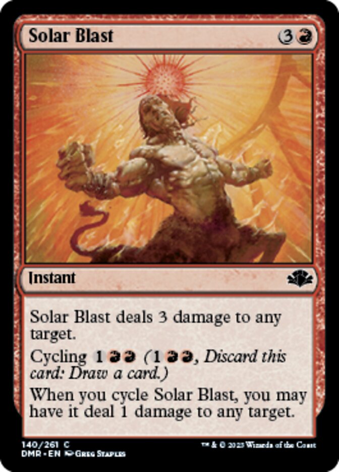 Solar Blast [Dominaria Remastered] | Exor Games Dartmouth