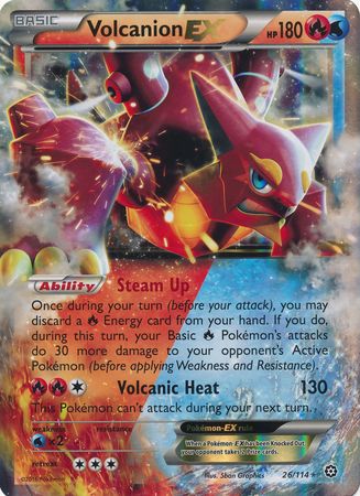 Volcanion EX (26/114) (Jumbo Card) [XY: Steam Siege] | Exor Games Dartmouth