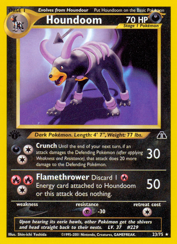 Houndoom (23/75) [Neo Discovery 1st Edition] | Exor Games Dartmouth