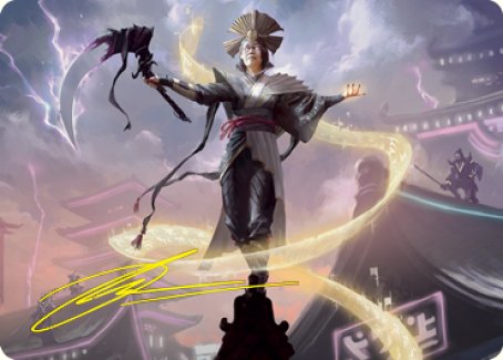 Naomi, Pillar of Order Art Card (Gold-Stamped Signature) [Kamigawa: Neon Dynasty Art Series] | Exor Games Dartmouth