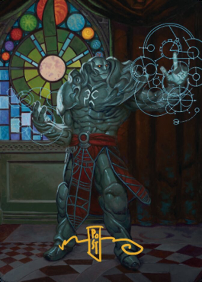 Karn, Living Legacy Art Card 2 (Gold-Stamped Signature) [Dominaria United Art Series] | Exor Games Dartmouth