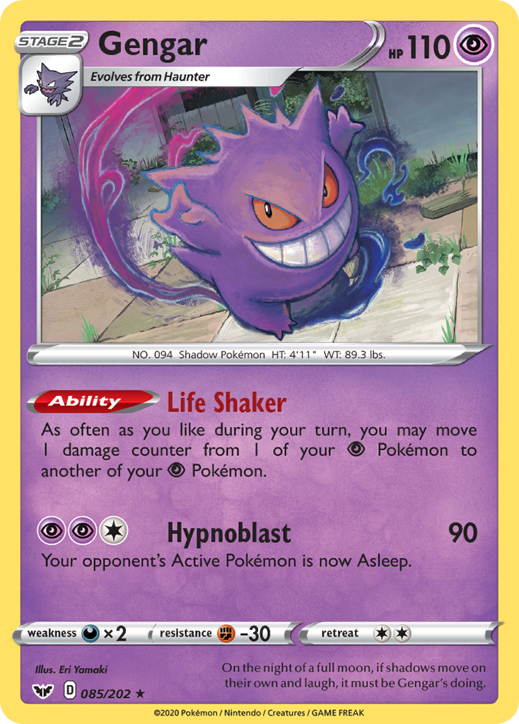 Gengar (085/202) [Sword & Shield: Base Set] | Exor Games Dartmouth