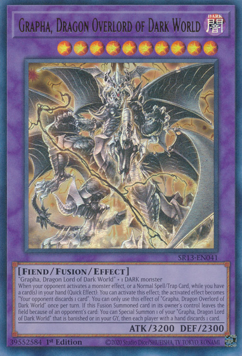 Grapha, Dragon Overlord of Dark World [SR13-EN041] Ultra Rare | Exor Games Dartmouth