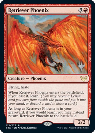 Retriever Phoenix (Promo Pack) [Strixhaven: School of Mages Promos] | Exor Games Dartmouth