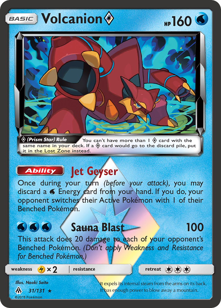 Volcanion (31/131) (Prism Star) [Sun & Moon: Forbidden Light] | Exor Games Dartmouth