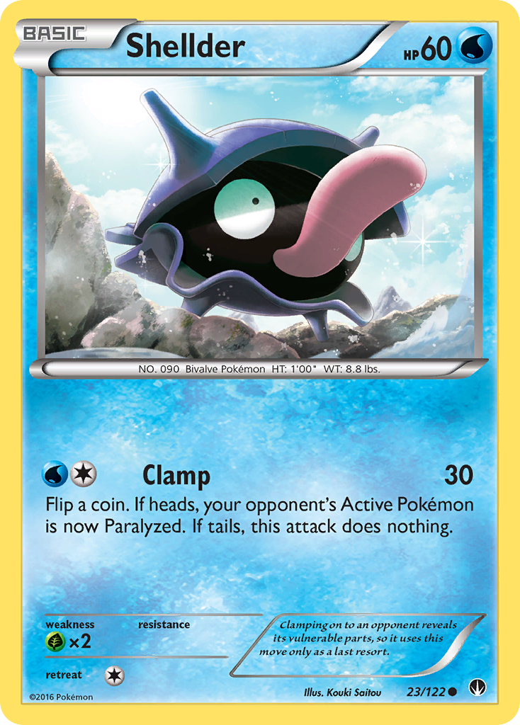 Shellder (23/122) [XY: BREAKpoint] | Exor Games Dartmouth