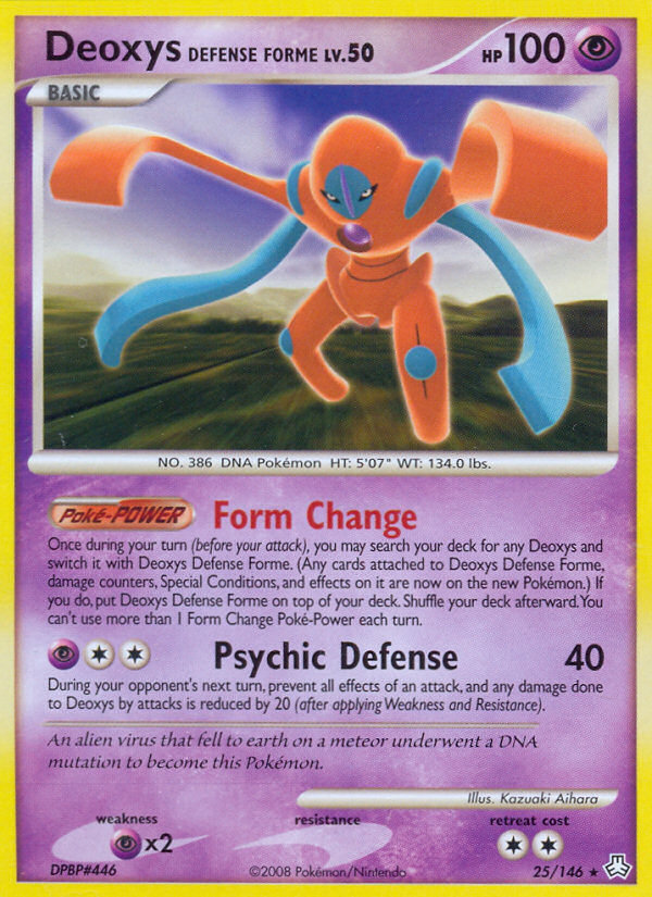 Deoxys Defense Forme (25/146) [Diamond & Pearl: Legends Awakened] | Exor Games Dartmouth