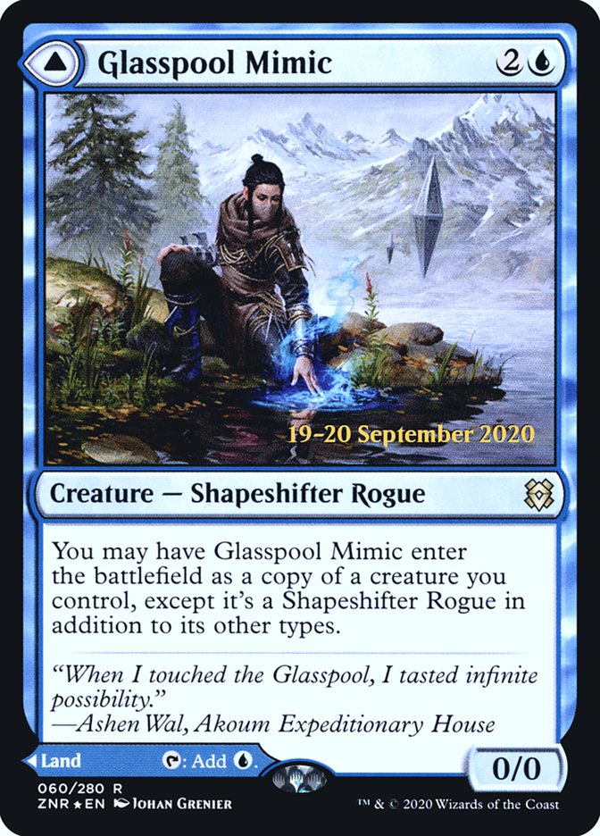 Glasspool Mimic // Glasspool Shore  [Zendikar Rising Prerelease Promos] | Exor Games Dartmouth