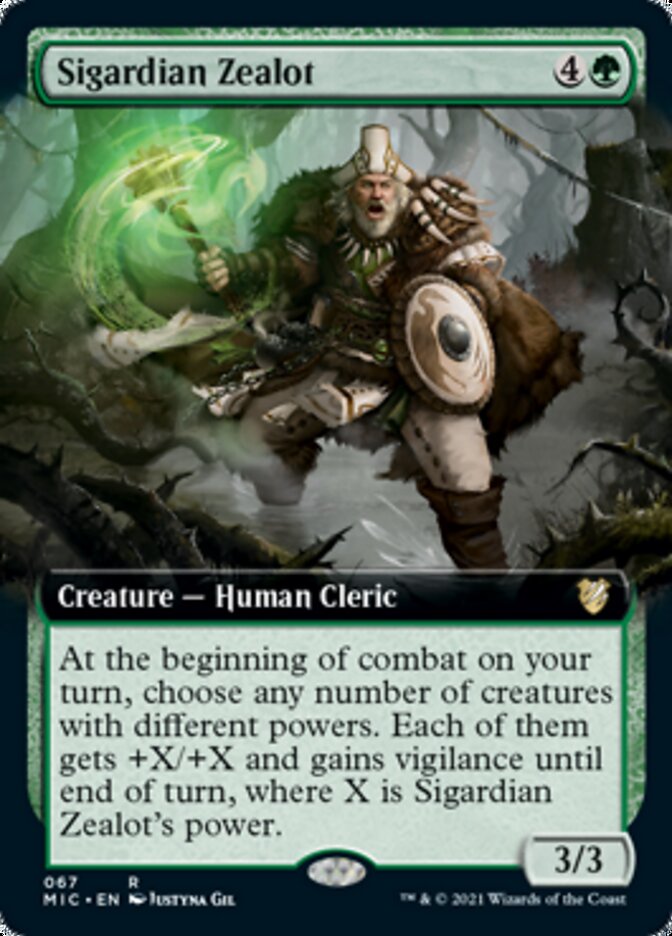 Sigardian Zealot (Extended) [Innistrad: Midnight Hunt Commander] | Exor Games Dartmouth