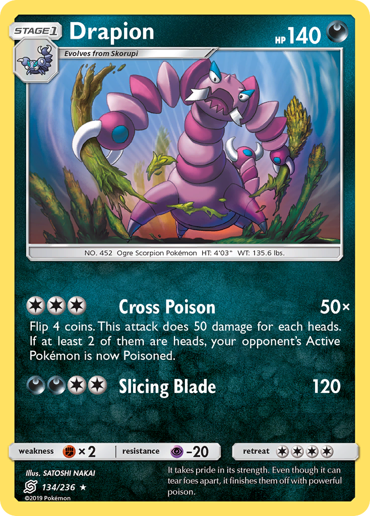 Drapion (134/236) [Sun & Moon: Unified Minds] | Exor Games Dartmouth