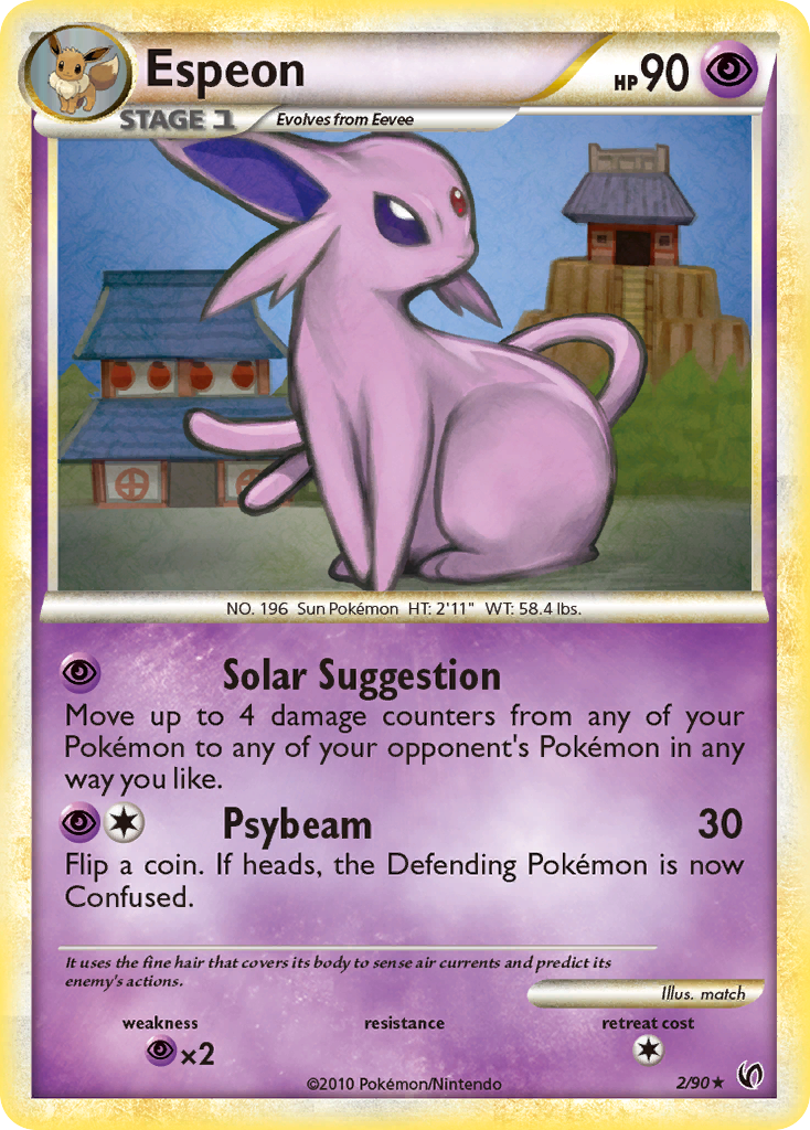 Espeon (2/90) [HeartGold & SoulSilver: Undaunted] | Exor Games Dartmouth