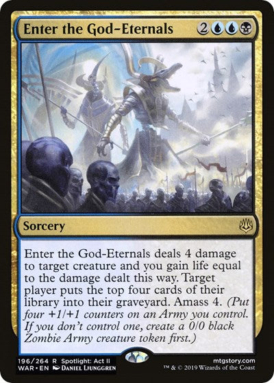 Enter the God-Eternals [War of the Spark Promos] | Exor Games Dartmouth