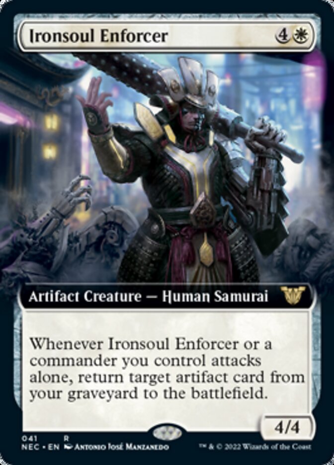 Ironsoul Enforcer (Extended) [Kamigawa: Neon Dynasty Commander] | Exor Games Dartmouth