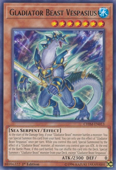 Gladiator Beast Vespasius [CHIM-EN013] Rare | Exor Games Dartmouth