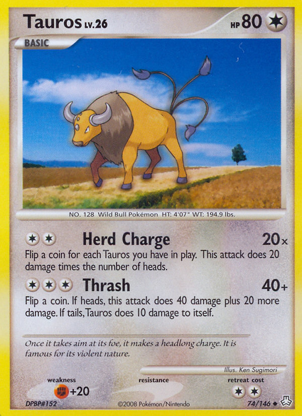 Tauros (74/146) [Diamond & Pearl: Legends Awakened] | Exor Games Dartmouth