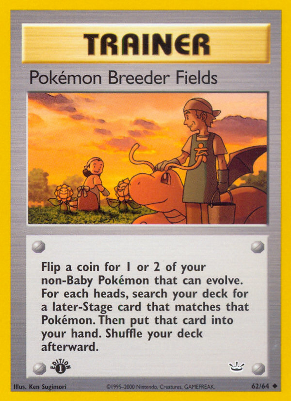 Pokemon Breeder Fields (62/64) [Neo Revelation 1st Edition] | Exor Games Dartmouth