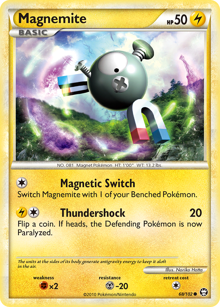 Magnemite (68/102) [HeartGold & SoulSilver: Triumphant] | Exor Games Dartmouth