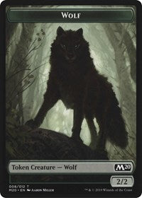 Zombie // Wolf Double-Sided Token [Magic Game Night 2019] | Exor Games Dartmouth