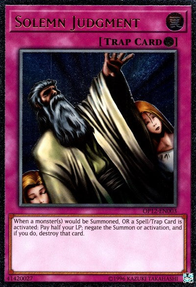 Solemn Judgment [OP12-EN003] Ultimate Rare | Exor Games Dartmouth