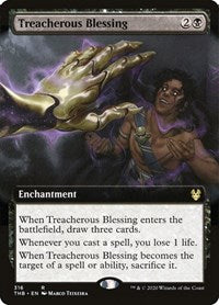 Treacherous Blessing (Extended Art) [Theros Beyond Death] | Exor Games Dartmouth