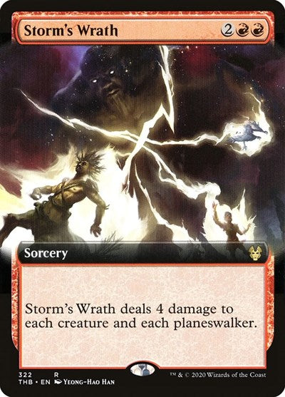 Storm's Wrath (Extended Art) [Theros Beyond Death] | Exor Games Dartmouth