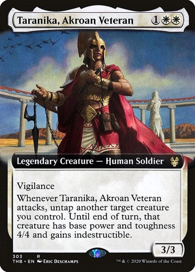 Taranika, Akroan Veteran (Extended Art) [Theros Beyond Death] | Exor Games Dartmouth