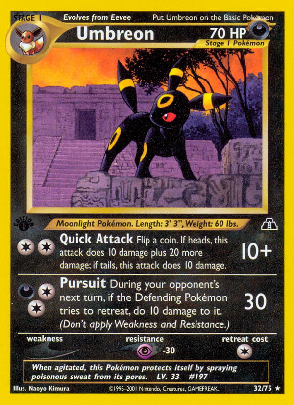 Umbreon (32/75) [Neo Discovery 1st Edition] | Exor Games Dartmouth