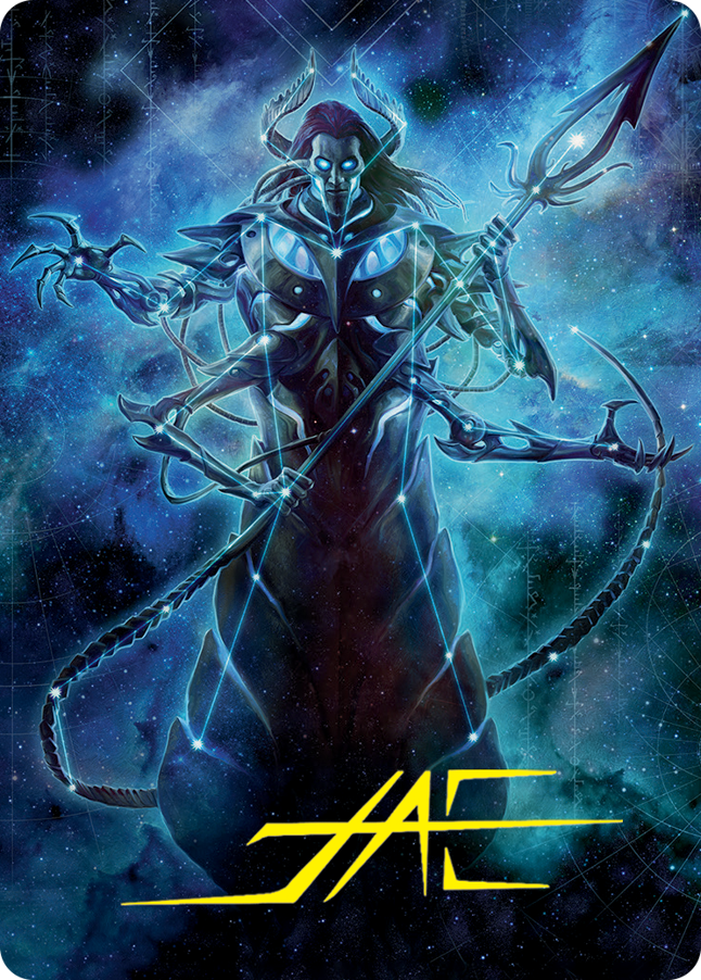 Heliod, the Warped Eclipse Art Card (Gold-Stamped Signature) [March of the Machine Art Series] | Exor Games Dartmouth