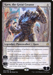 Karn, the Great Creator [War of the Spark Promos] | Exor Games Dartmouth