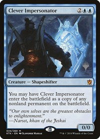 Clever Impersonator [Khans of Tarkir Promos] | Exor Games Dartmouth