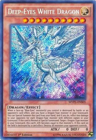 Deep-Eyes White Dragon [MVP1-ENS05] Secret Rare | Exor Games Dartmouth