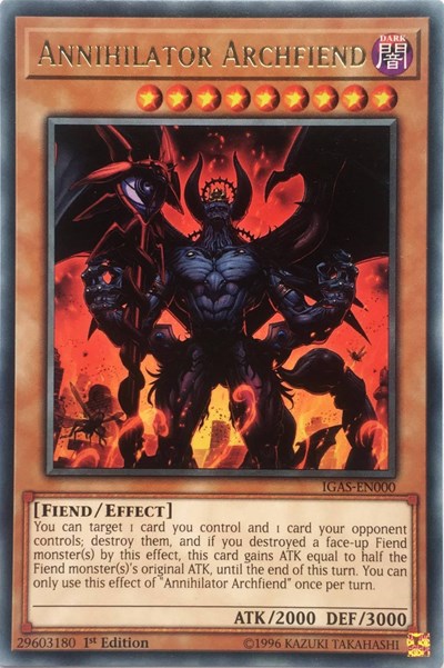 Annihilator Archfiend [IGAS-EN000] Rare | Exor Games Dartmouth