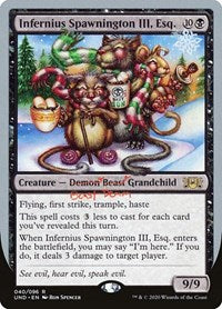 Infernius Spawnington III, Esq. [Unsanctioned] | Exor Games Dartmouth