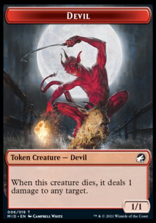 Devil Token [Innistrad: Midnight Hunt Tokens] | Exor Games Dartmouth