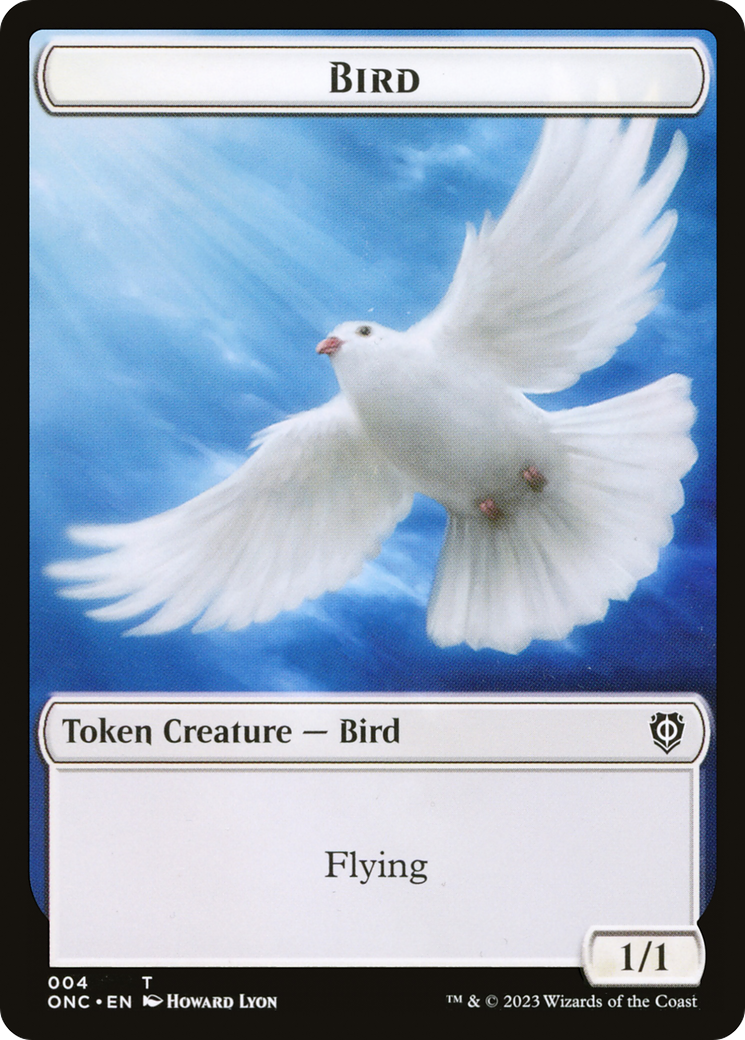 Bird // Cat Double-Sided Token [Phyrexia: All Will Be One Commander Tokens] | Exor Games Dartmouth