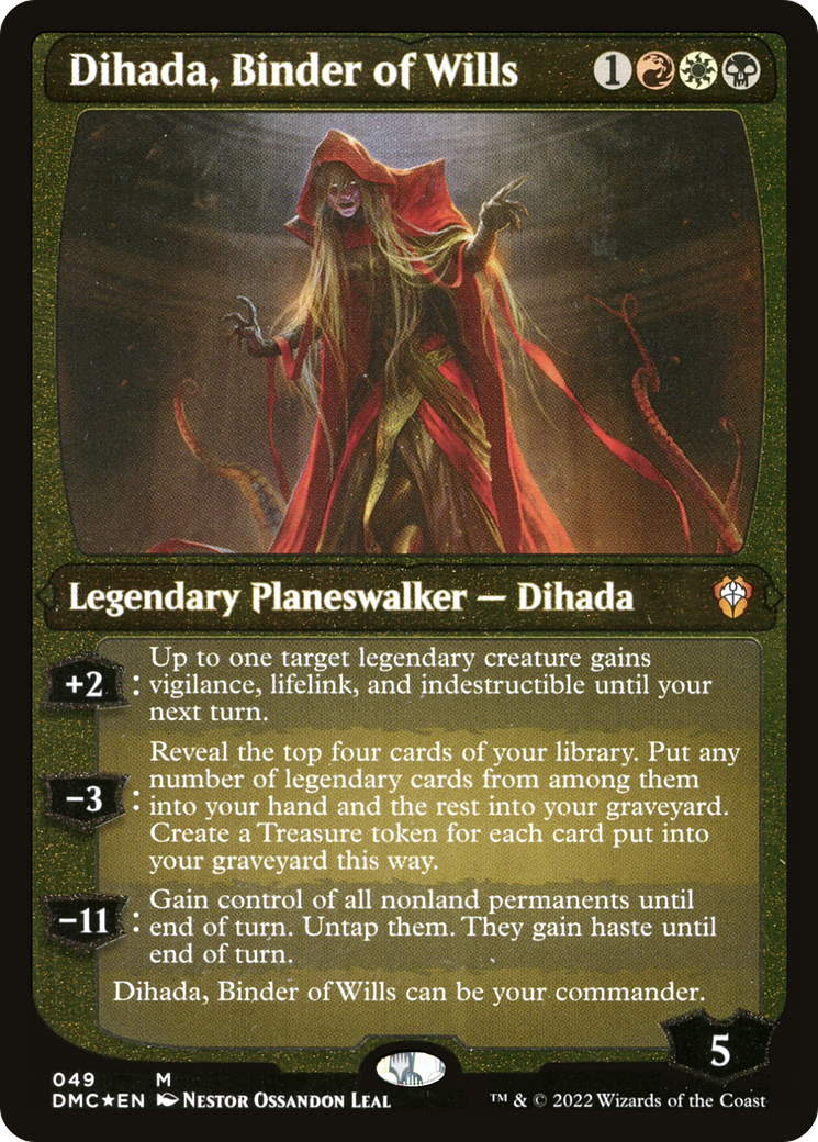 Dihada, Binder of Wills (Showcase Display Commander) [Dominaria United Commander] | Exor Games Dartmouth