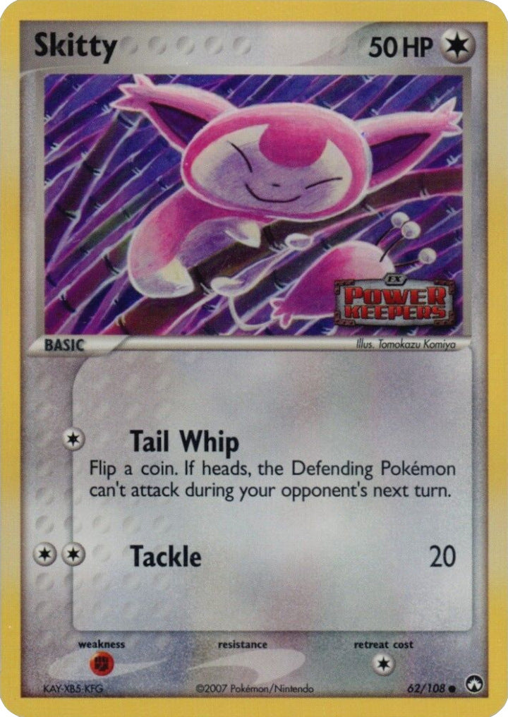 Skitty (62/108) (Stamped) [EX: Power Keepers] | Exor Games Dartmouth