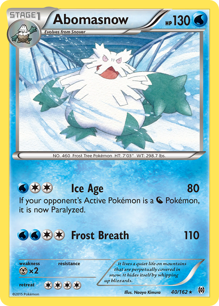 Abomasnow (40/162) [XY: BREAKthrough] | Exor Games Dartmouth