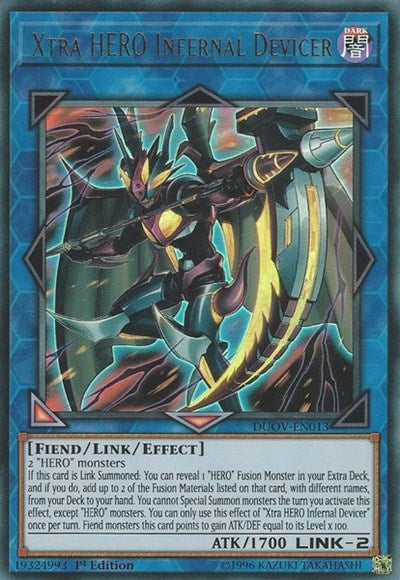 Xtra HERO Infernal Devicer [DUOV-EN013] Ultra Rare | Exor Games Dartmouth