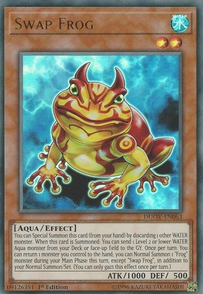 Swap Frog [DUOV-EN063] Ultra Rare | Exor Games Dartmouth