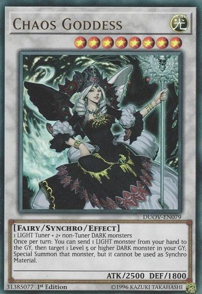 Chaos Goddess [DUOV-EN079] Ultra Rare | Exor Games Dartmouth