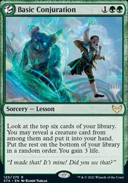 Basic Conjuration (Promo Pack) [Strixhaven: School of Mages Promos] | Exor Games Dartmouth