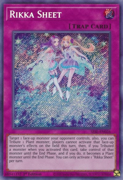 Rikka Sheet [SESL-EN026] Secret Rare | Exor Games Dartmouth