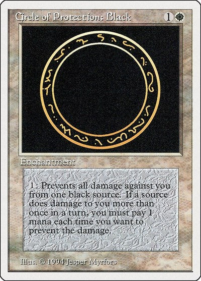 Circle of Protection: Black [Summer Magic / Edgar] | Exor Games Dartmouth