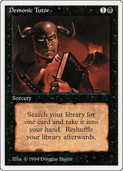 Demonic Tutor [Summer Magic / Edgar] | Exor Games Dartmouth