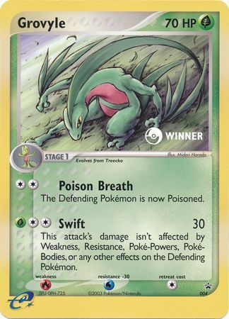 Grovyle (004) (Jumbo Card) [Nintendo: Black Star Promos] | Exor Games Dartmouth