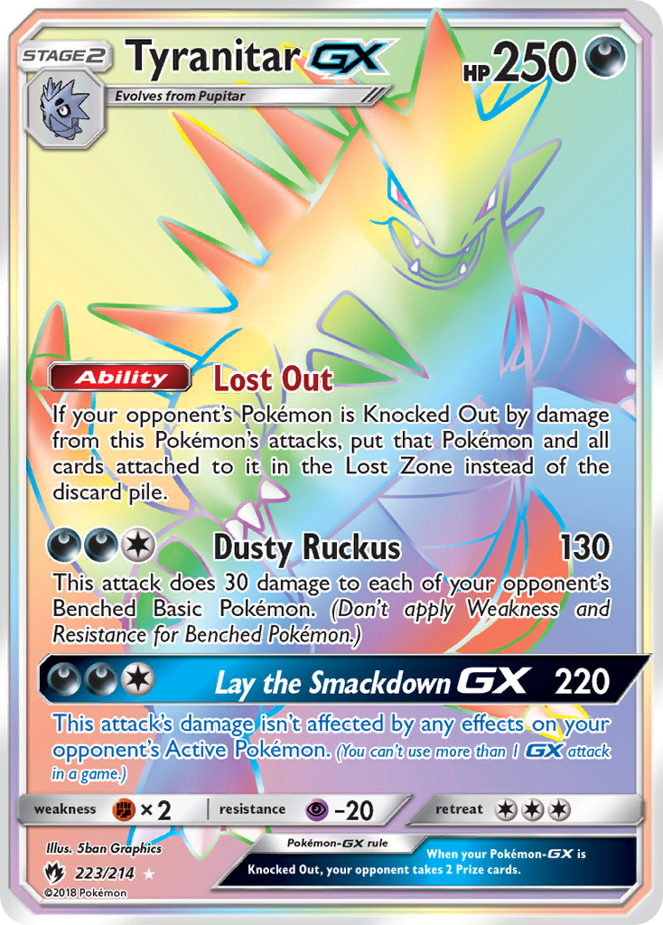 Tyranitar GX (223/214) [Sun & Moon: Lost Thunder] | Exor Games Dartmouth