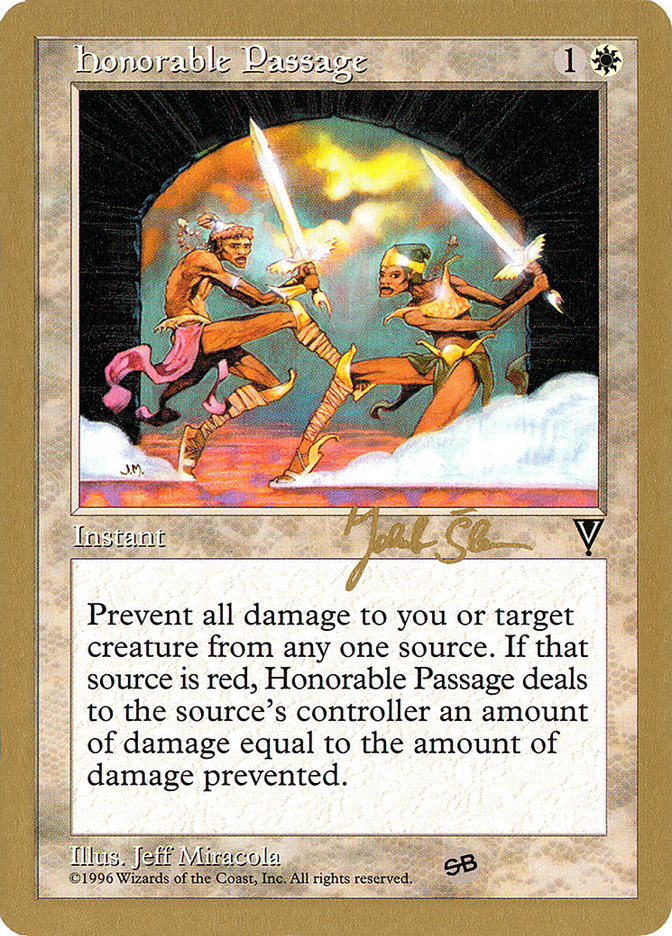 Honorable Passage (Jakub Slemr) (SB) [World Championship Decks 1997] | Exor Games Dartmouth